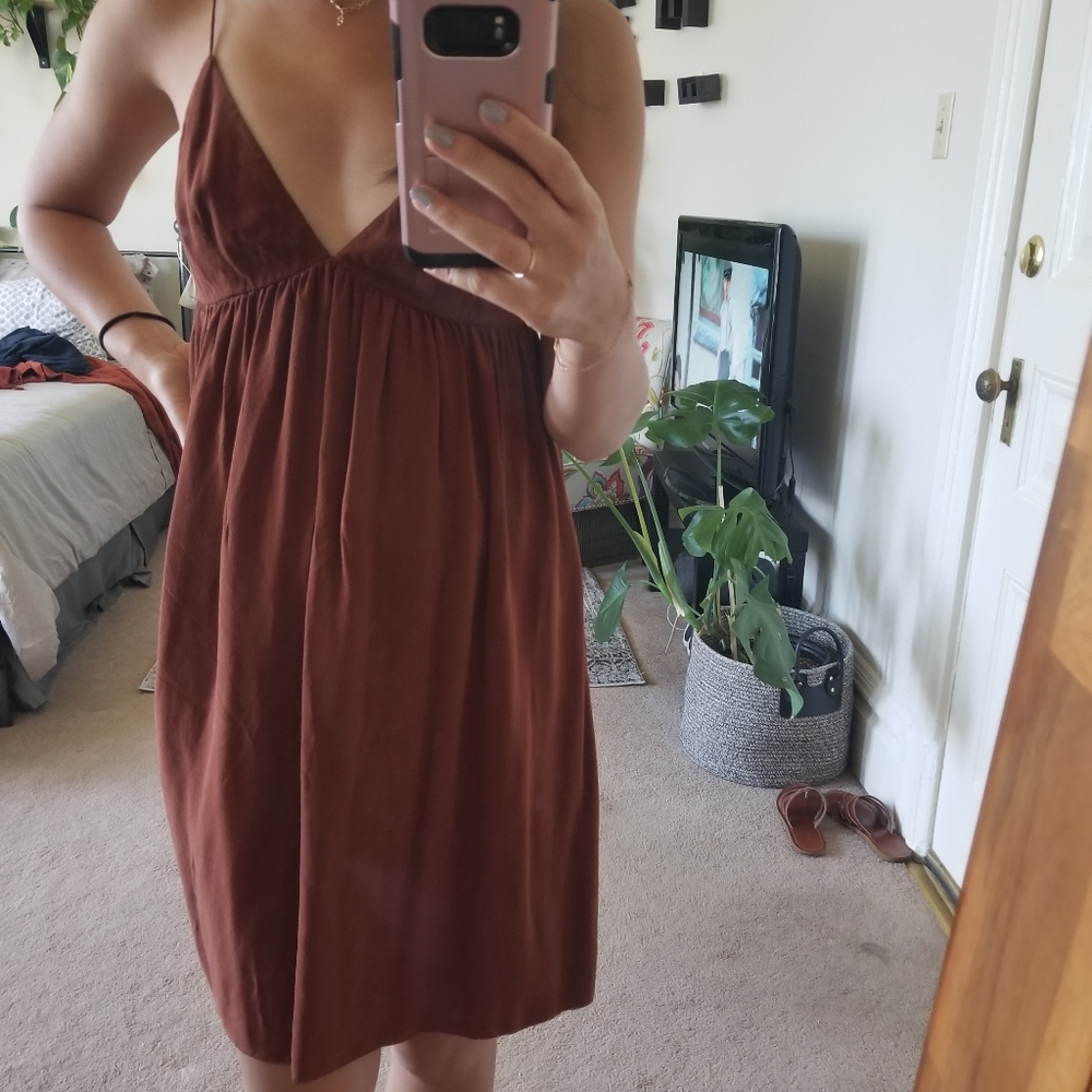 Aritzia Brown Mini Dress